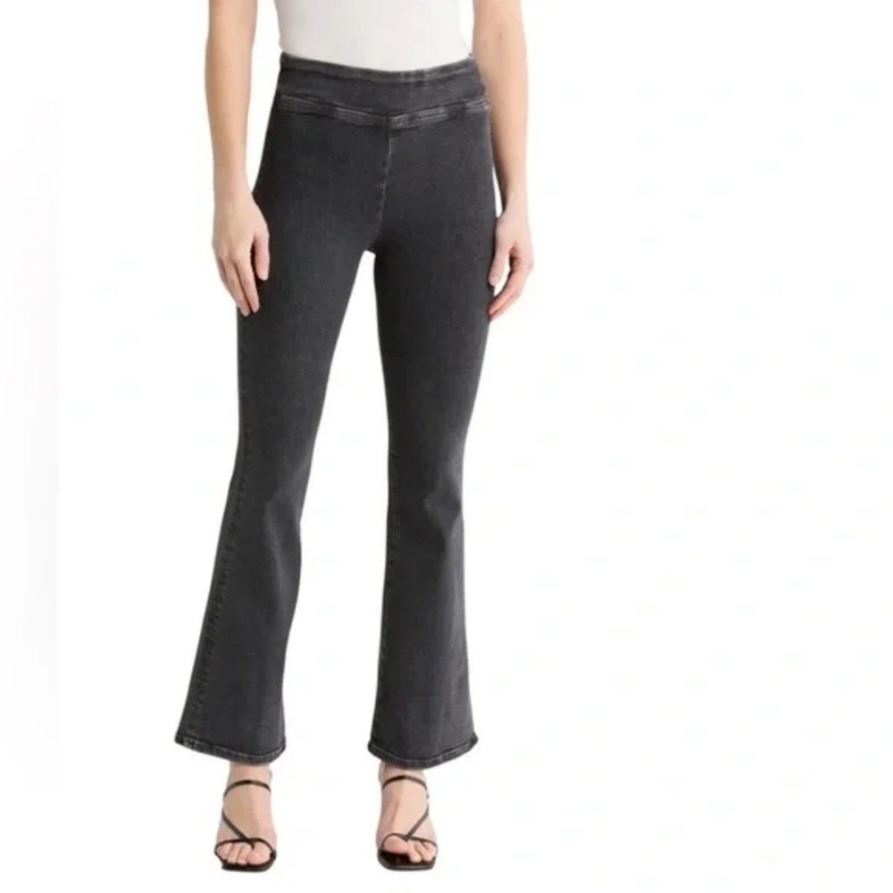 FRAME Womens Jetset Crop Mini Boot Jeans Size 1 Charcoal Wash Stretch Denim